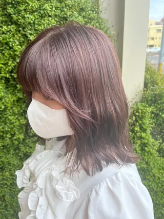 ミディアム カラー akari/髪質改善 /ブリーチ/名古屋のヘアスタイル