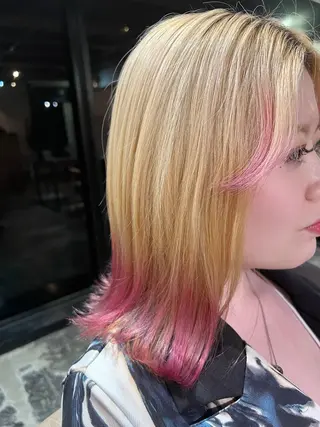 ミディアム カラー レイヤー/ハイトーン カラー/SHISEIのヘアスタイル