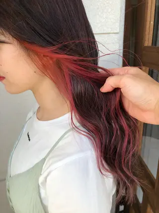 ロング カラー レイヤーカット匠 イソザキノリユキのヘアスタイル