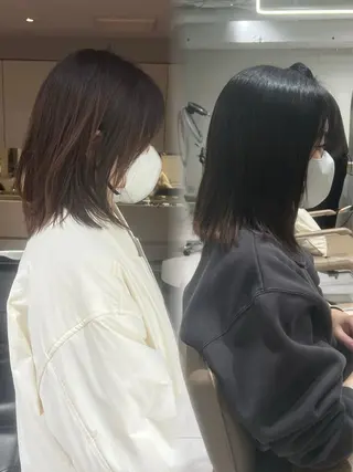 ショート rino🤍 恵比寿レイヤーカットのヘアスタイル