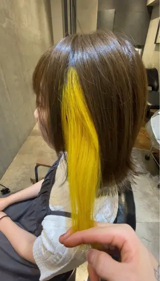 ミディアム カラー ヘアアレンジ La fith hair Bathたまプラーザ店所属・ダブルカラー🌈 yuraのヘアスタイル