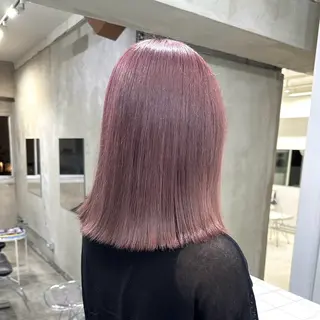 セミロング カラー ヘアアレンジ 海外/ハイトーン🪽 ☯️ami☯️のヘアスタイル