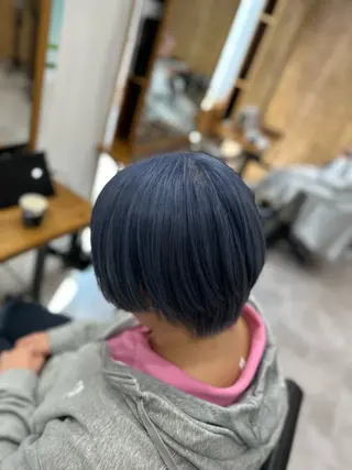 ショート カラー Agu hair trico 久喜3号所属・ハイトーン&透明感 カラー☘️片山優陽のヘアスタイル