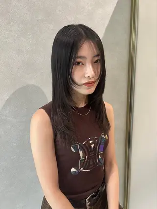 ミディアム カラー 韓国風艶カラー 🇰🇷🩶/REIのヘアスタイル