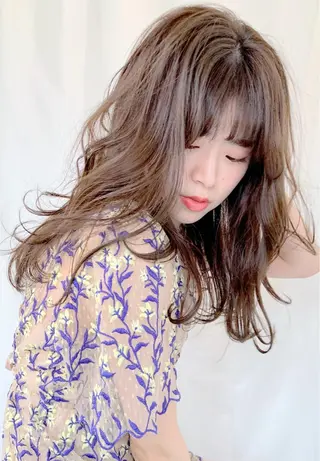 ロング カラー カラー指名No.1 土井新治❄️のヘアスタイル