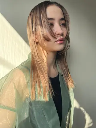 ロング カラー benji仙台所属・KOKI/ ボブ/ パーマ/透明感カラーのヘアスタイル