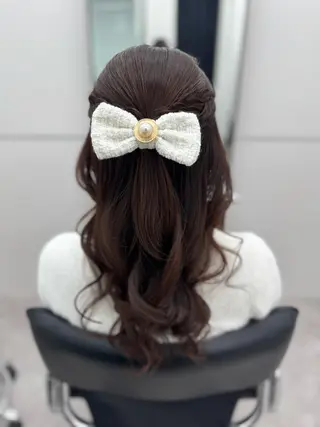 ロング ヘアアレンジ GO TODAY シェアサロン 銀座Arc店所属・デジタルパーマ🫧 韓国風ヘア🫧サクラのヘアスタイル