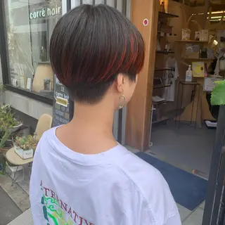 ショート 艶髪color💎髪 質改善ストレート大吉のヘアスタイル