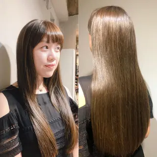 ロング カラー 髪質改善 Yoshiのヘアスタイル