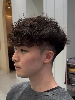 ショート カラー パーマ メンズ Men's salon fifth 渋谷【メンズサロン フィフス】所属・fifth/堀 佳樹のヘアスタイル