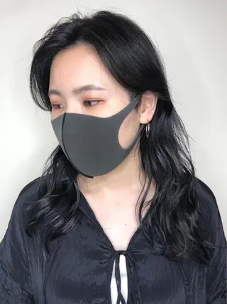 セミロング カラー 小川 美奈のヘアスタイル