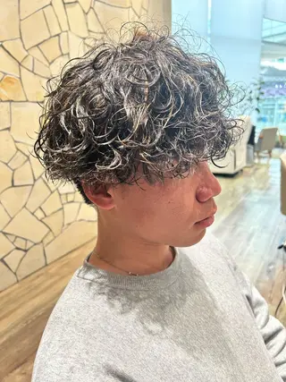 パーマ メンズ k-twoあべのキューズモール店所属・k-two☁あべの/ 艶感カラー/Touaのヘアスタイル