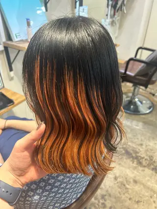 ミディアム 暖色/レイヤー 🦋MIYUUのヘアスタイル