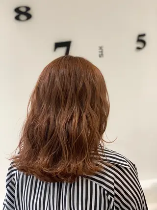 セミロング カラー 松吉 純平のヘアスタイル