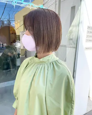 ミディアム カラー Masena所属・💎韓国風レイヤー /ボブ💎Namiのヘアスタイル