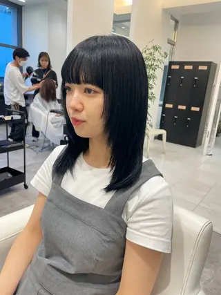 セミロング カラー 🤎渋谷髪質改善 ｜mei🤎のヘアスタイル