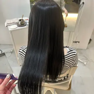 ロング カラー ✨ハイトーン/暗髪/ ハイライト/松岡✨のヘアスタイル