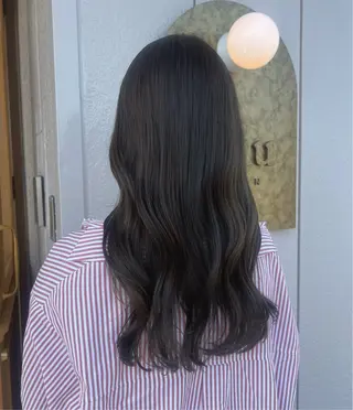 ロング カラー パーマ ヘアアレンジ メンズ 透明感カラー/ 新潟万代/池野里衣のヘアスタイル