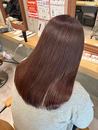 セミロング ユイナ カラーモデル大募集のヘアスタイル