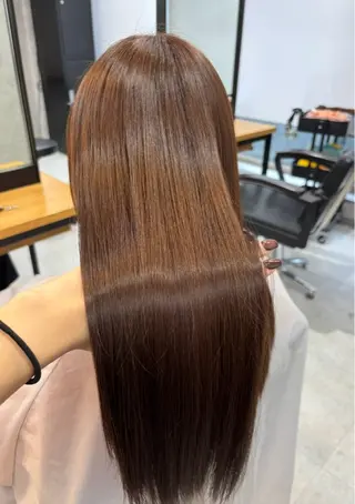 ロング カラー 松井那津子 /ハイライトブリーチのヘアスタイル