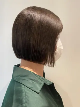 ミディアム カラー パーマ Nancy所属・束感まつげ❤︎ あみのマツエク・マツパデザイン