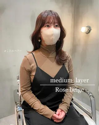 ミディアム LOMA🇰🇷 銀座クボタのヘアスタイル