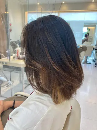 ミディアム カラー 後藤 瑞季のヘアスタイル