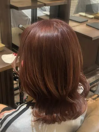ミディアム カラー Totia 福島所属・ちはる /カラー🌷のヘアスタイル
