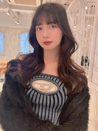 ロング レイヤーカット ✨️進藤ひかりのヘアスタイル