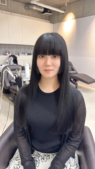 ロング Clore所属・うる艶ヘア♡韓国好き 透明感　shotaのヘアスタイル