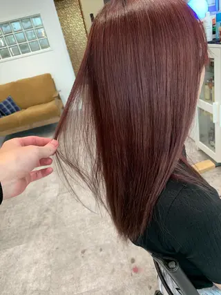 セミロング ヨシミ カズヤのヘアスタイル