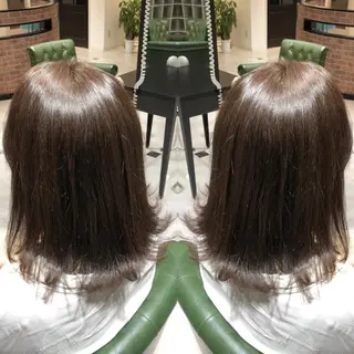 ミディアム カラー パーマ ヘアアレンジ tocca所属・毎月通える価格♪ 杉本真基のヘアスタイル