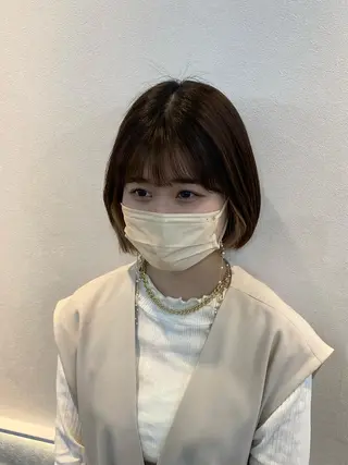 ショート Rinka/梅田/ 透け感カラー🤎のヘアスタイル