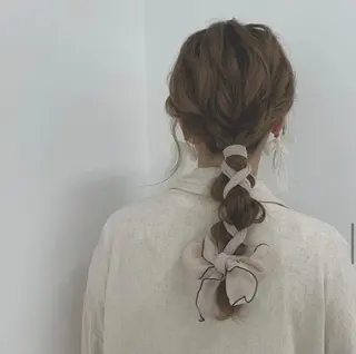 ロング ヘアアレンジ 🎀taro ブリーチなしカラーのヘアスタイル