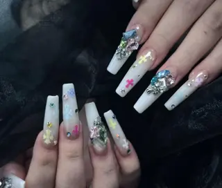 ネイル By moonネイル 🌷ワンホン/韓国風のネイルデザイン