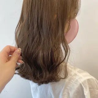 セミロング カラー 透明感/艶髪/ 🌷mihiro🌷のヘアスタイル