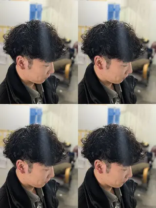 メンズ パーマ メンズパーマ/ボブ/ レイヤー店長えのもとのヘアスタイル