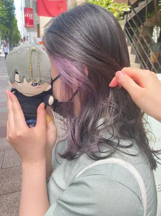 セミロング カラー CYAN.栄店所属・パーマ/髪質改善 【榎本千夏】のヘアスタイル