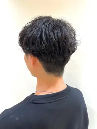 ミディアム メンズ メンズパーマ特化 外山 健太のヘアスタイル