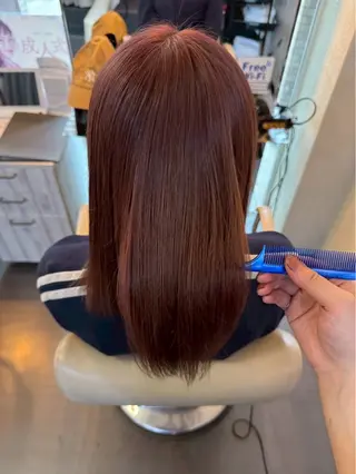 カラー 🍀癒しヘッドスパ付 💚真凜のヘアスタイル