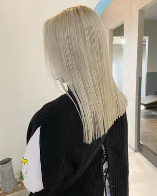 ミディアム メンズ カラー キッズ corazon ブリーチのヘアスタイル