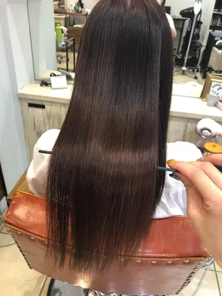 ロング カラー \脱・うねり& 広がり/gite菊のヘアスタイル