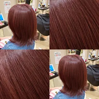 ミディアム 🎀推し活カラー/ ピンクカラー/のののヘアスタイル