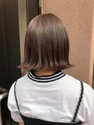 ミディアム カラー 縮毛矯正⭐️ TAKAHIROのヘアスタイル