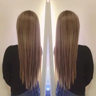 ロング れん/ハイトーン /エクステ/韓国風のヘアスタイル