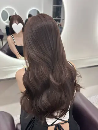 セミロング カラー パーマ ヘアアレンジ 🌸グレージュ/ ベージュ🌸yutaのヘアスタイル