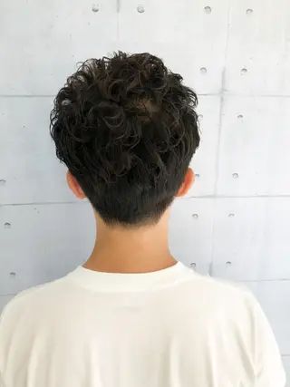 ショート パーマ メンズ 北脇 健治のヘアスタイル