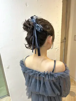 ヘアアレンジ ♛︎ きっか ♛︎ ヘアアレンジ🩵のヘアスタイル