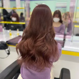 ミディアム カラー パーマ ヘアアレンジ メンズ キッズ ネイル マツエク・マツパ アイブロウ Lumo所属・💖横浜ブリーチなし 💖MIHOのヘアスタイル