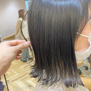 ミディアム ボブ韓国風レイヤー 髪質改善/畠中ケントのヘアスタイル